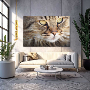 Angry Brown Cat Art | MusaArtGallery™