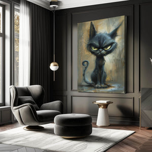 Angry Cat Wall Art | MusaArtGallery™