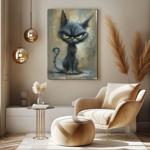 Angry Cat Wall Art | MusaArtGallery™