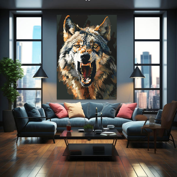 Angry Wolf Art | MusaArtGallery™