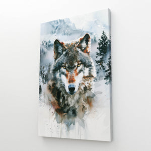 Angry Wolf Wall Art  | MusaArtGallery™