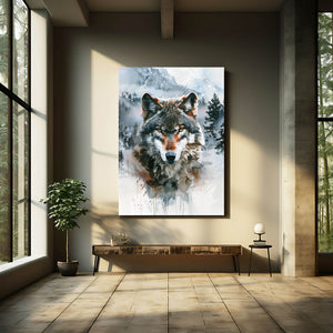 Angry Wolf Wall Art  | MusaArtGallery™