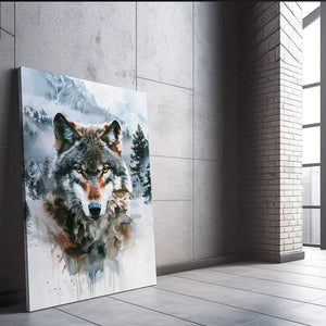 Angry Wolf Wall Art  | MusaArtGallery™