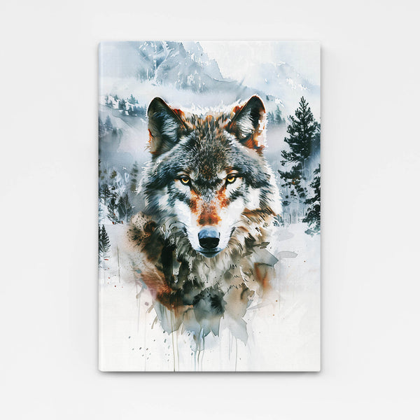 Angry Wolf Wall Art  | MusaArtGallery™