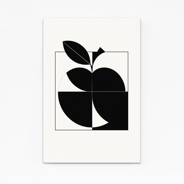 Apple Art Black And White