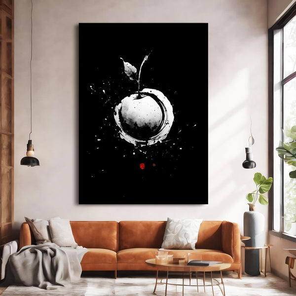 Apple Art Black Art