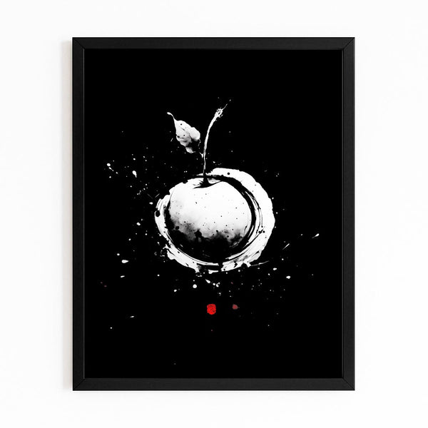 Apple Art Black Art