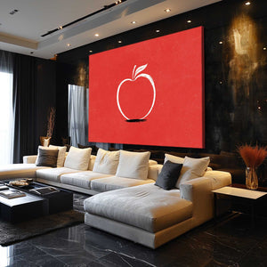 Apple Art Red