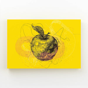 Apple Art Yellow