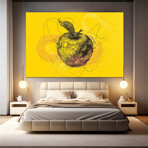 Apple Art Yellow