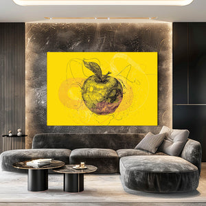 Apple Art Yellow