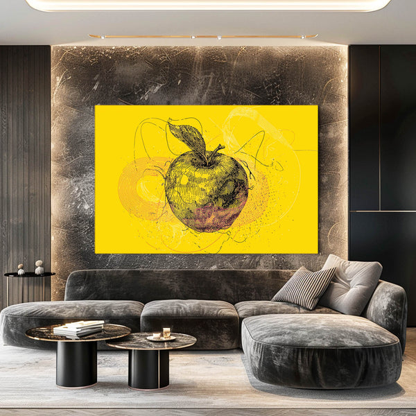Apple Art Yellow