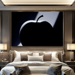 Apple Wall Art Black