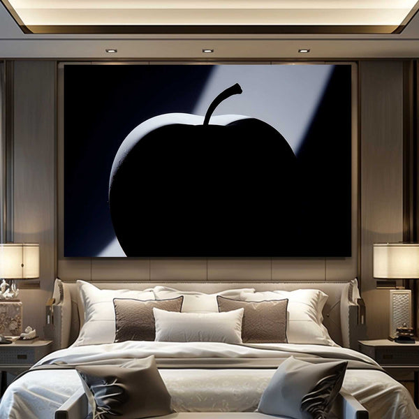 Apple Wall Art Black