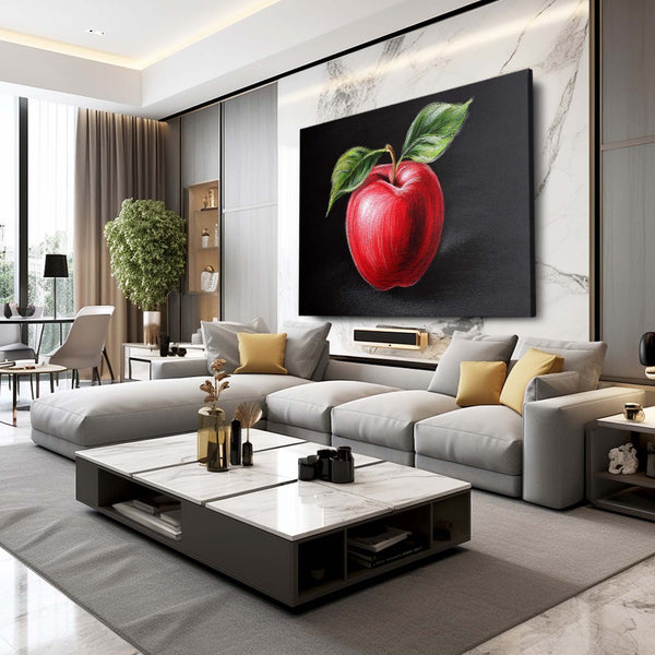 Apple Wall Decor Black