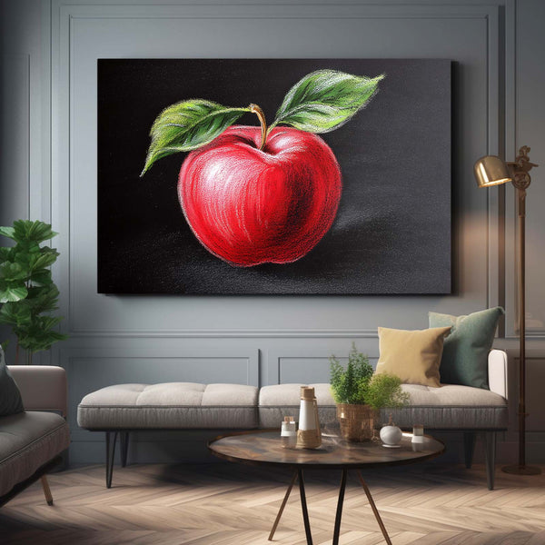Apple Wall Decor Black