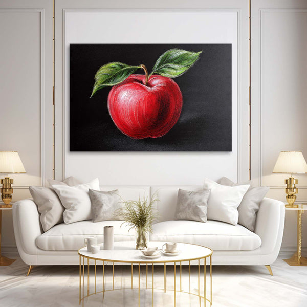 Apple Wall Decor Black