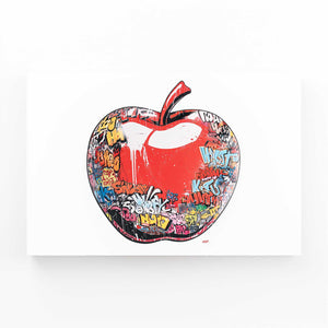 Apple Wall Decor White