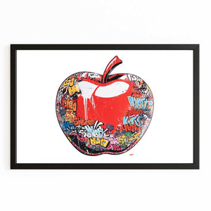 Apple Wall Decor White