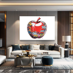 Apple Wall Decor White