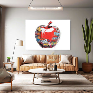 Apple Wall Decor White