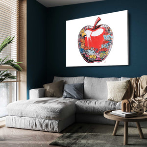 Apple Wall Decor White