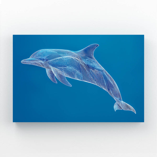Aqua Dolphin Art