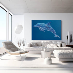 Aqua Dolphin Art