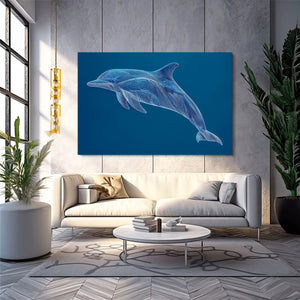 Aqua Dolphin Art