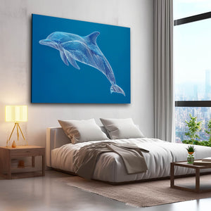 Aqua Dolphin Art