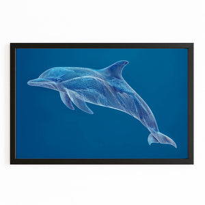 Aqua Dolphin Art