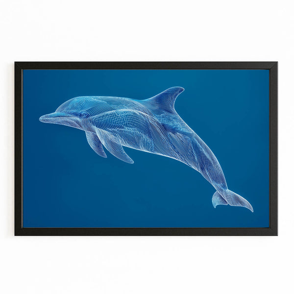 Aqua Dolphin Art