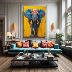 Colored Art Elephant | MusaArtGallery™