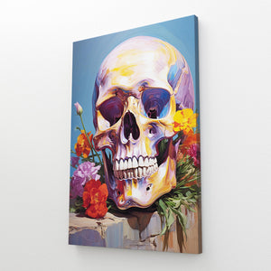 Art Skull Flowers | MusaArtGallery™