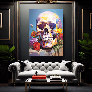 Art Skull Flowers | MusaArtGallery™
