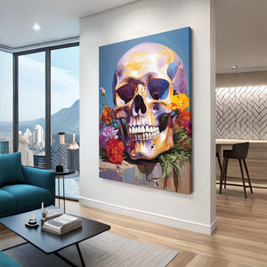 Art Skull Flowers | MusaArtGallery™
