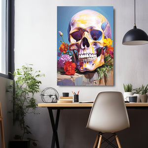 Art Skull Flowers | MusaArtGallery™