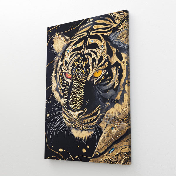 Black and Gold Tiger Art | MusaArtGallery™