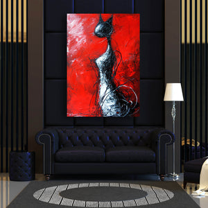 Artistic Cat Wall Art | MusaArtGallery™