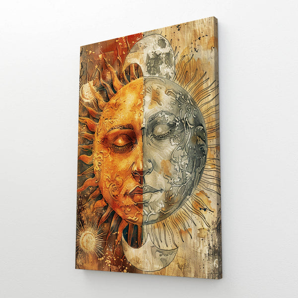 Artistic Moon Sun Art | MusaArtGallery™