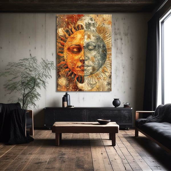 Artistic Moon Sun Art | MusaArtGallery™