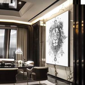 Astral Lion Wall Art | MusaArtGallery™