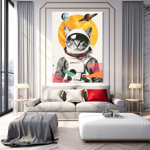 Astronaut Cat Art Decor | MusaArtGallery™