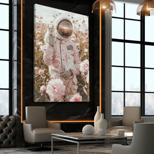 Astronaut Flowers Art | MusaArtGallery™