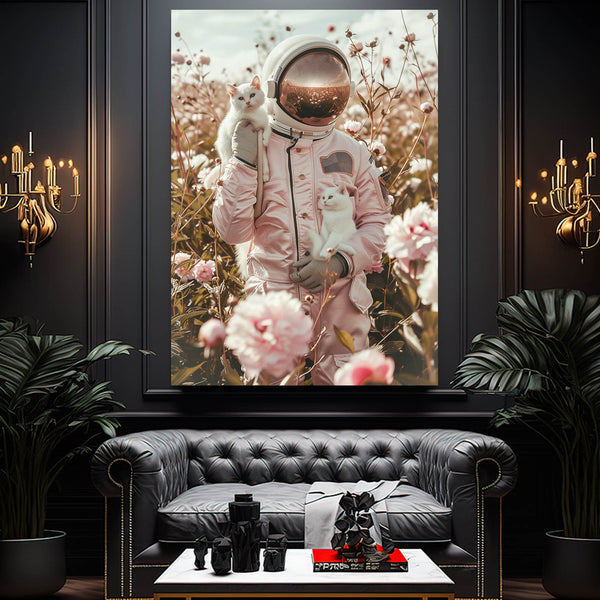 Astronaut Flowers Art | MusaArtGallery™