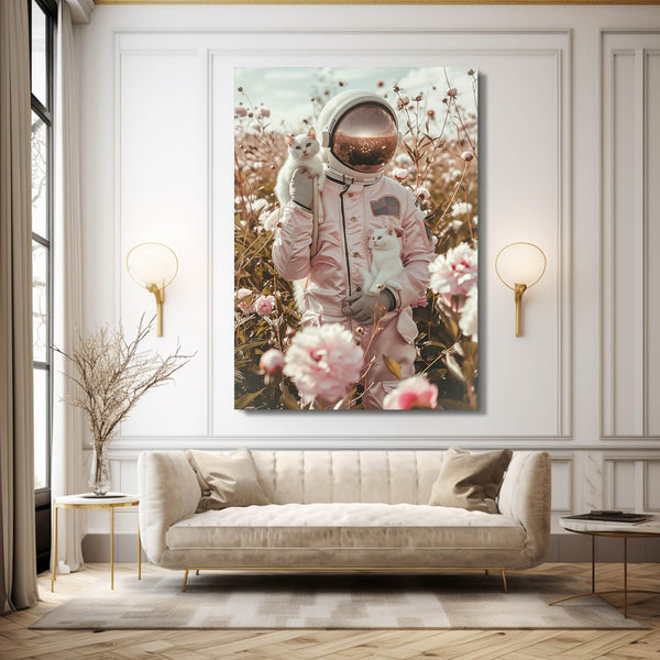 Astronaut Flowers Art | MusaArtGallery™