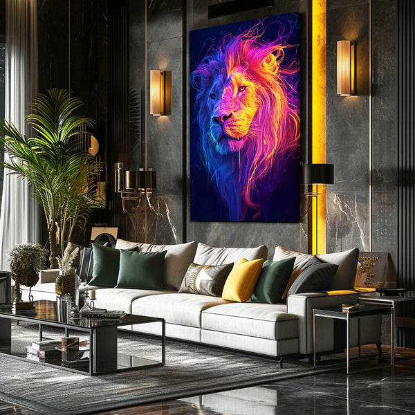 Aurora Lion Wall Art | MusaArtGallery™