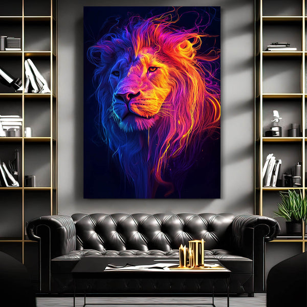 Aurora Lion Wall Art | MusaArtGallery™