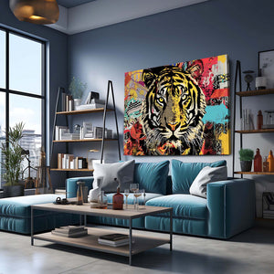 Yellow Tiger Art | MusaArtGallery™