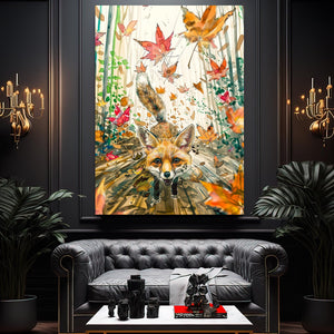 Autumn Fox Fox Art | MusaArtGallery™